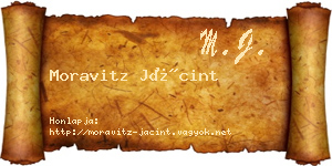 Moravitz Jácint névjegykártya